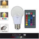 Ampoule led a60 - xanlite - e27 - 5w - blanc chaud - rvb - tlcommande