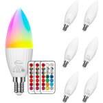 Ampoule led e14 rgb blanc froid 5700k 5w (équivalent 50w) ampoule de bougie couleur changement dimmable ... Ampoule led e14 rgb blanc froid 5700k 5w (équivalent 50w) ampoule de bougie couleur changement dimmable ...