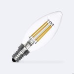 Ampoule led filament e14 6w 720 lm c35 bougie no flicker 2700k blanc chaud