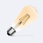 Ampoule led filament e27 6w 600 lm dimmable st64 gold no flicker 2700k blanc chaud Ampoule led filament e27 6w 600 lm dimmable st64 gold no flicker 2700k blanc chaud