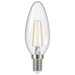 Ampoule led flamme e14 prolight 45w ww dimmable transparente - haute luminosité 450 lm Ampoule led flamme e14 prolight 45w ww dimmable transparente - haute luminosité 450 lm