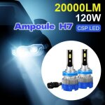 Ampoule led h7 - mioloe - 20000lm 6500k lumi�re blanche haute luminosit�