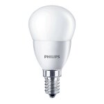 Ampoule led philips corepro ledluster e14 boule dpolie 5w 470lm - 827 blanc trs chaud quivalent 40w ...
