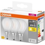 Ampoule led ronde en verre 4 w culot e14 blanc chaud mat - lot de 3 Ampoule led ronde en verre 4 w culot e14 blanc chaud mat - lot de 3