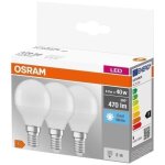 Ampoules led sphre dpolie osram - boite de 3 - e14 49w - blanc froid