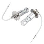 Ampoules de phare led lot de 2 ampoules de phares led 100 w 1200 lm 8000 k pour phare antibrouillard ...