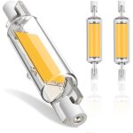 Ampoule r7s led 78mm dimmable 10w r7s ampoules led cob r7s led 78mm haute lumi�re blanc chaud 3000k pack ...