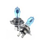 Ampoule xnon phare blanche voiture h4 12v 100w / 90w - une paire