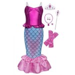 Amzbarley fille sirne princesse robe deguisement costume enfants princesse cosplay carnaval fte pques ...
