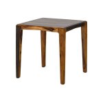 Ancona n� 250 table basse en bois de sheesham - laqu� - brun fonc� 50x50x50