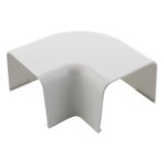 Angle plat 90 pour goulotte clim 80x60mm - blanc ral 9001 - zenitech