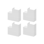 Angle plat - ggk - pour 10x20 - plastique - blanc - 15x80x120 mm