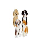 Animal en peluche gipsy chiens r�alistes assis 25 cm mod�le al�atoire
