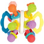 Anneau de dentition - nuby - twist ball - avec hochet - d�s 3 mois - multicolore