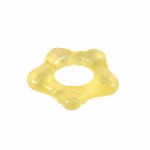 Anneau de dentition rfrigrant toile 11cm jaune