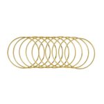 Anneaux en m�tal - rayher - 15cm � - bo�te de 10 pi�ces - couleur or - polyvalent pour loisirs cr�atifs ...