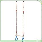 Anneaux de musculation pour enfants et adultes - v geby - balan�oire trap�ze en bois - plastique - ext�rieur ...