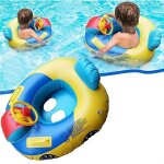 Anneau de natation pour bb flotteur de piscine gonflable bateau enfants entranement de natation volantjouet ...