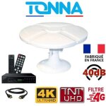 Antenne camping car 40db tnt hd omni tonna + récepteur tnt hd dvb - t2 sedea snt - 2002 - hd + câble ... Antenne camping car 40db tnt hd omni tonna + récepteur tnt hd dvb - t2 sedea snt - 2002 - hd + câble ...