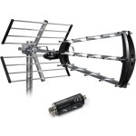 Metronic 415054 antenne extérieur trinappe 26 db filtre 5g 694 mhz réception tv tnt signaux dvb - t / ... Metronic 415054 antenne extérieur trinappe 26 db filtre 5g 694 mhz réception tv tnt signaux dvb - t / ...
