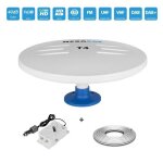 Antenne omni vhf uhf fm ext�rieur t4 hd 40db 5 / 12v blanc - bateau caravane camping car