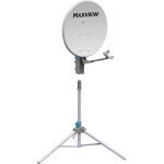 Antenne satellite - max view - precision kit - 65 cm - double t�te lnb - blanc