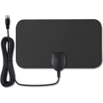 Antenne tnt intrieure antenne numrique hdtv arienne super mince 25 miles plage avec 10ft cble coaxial ...