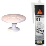 Antenne tv tnt extrieure - tonna - amplificateur 40 db - omnidirectionnelle - blanc - camping - car