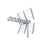 Antenne uhf ext�rieure - zeta - amplifi�e - gain 48db - filtres vhf et lte700 - installation facile