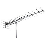 Antenne - wisi - eb677lte - 470 - 698 mhz - montage sans outillage - rception tnt optimise