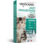 Anti - puces - vetocanis - efficace 2 x 1 mois de protection pour chaton 2 pipettes