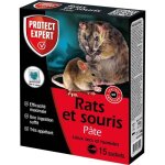 Anti rats & souris - protect expert - rasou150n - 150g - 15 ptes - agit ds la premire ingestion