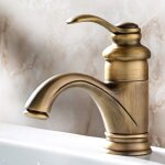 Antique retro robinet de bain bassin europen chaud et froid lavabo de la salle de bains mitigeur en ...