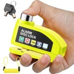 Antivol moto bloque disque alarme 110db renforc tanche cble rappel 1. 2m 2 cls scurit 7mm universel ...