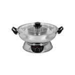 Appareil  fondue - rotel - 1181250 - 2 compartiments - 6 fourchettes - acier inoxydable