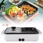 Appareil � fondue - moohop - 1200w - 2 en 1 - contr�le de temp�rature - rev�tement antiadh�sif