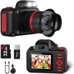 Appareil photo pour enfant, cam�ra vid�o num�rique avec selfie, 28mp photo / 1080p video, ecran � 2, ...