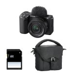 Sony alpha zv - e10 ii noir + 16 - 50 pz ii + sac + sd 8 go