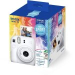 Appareil photo instantan� - fujifilm - instax mini 12 - couleur blanc - flash automatique - port�e 0. ...