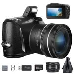 Appareil photo num�rique 4k, vlogging cam�ra 48mp avec objectif 3. 0 pouces �cran compact appareil photo ...