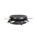 Appareil  raclette 6 personnes - livoo - doc207p - 800w - 6 personnes - porte grill amovible - 6 spatules ...