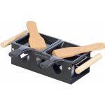 Appareil  raclette - rosenstein & sohne - 2 personnes - revtement antiadhsif - noir - bougies