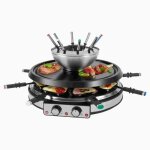 Appareil à raclette et fondue 8 personnes proficook pc - rg / fd1245 Appareil à raclette et fondue 8 personnes proficook pc - rg / fd1245
