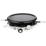 Appareil  raclette / gril / crpes - little balance - 6 personnes - les meuuuh - 1200w - blanc