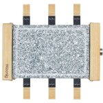 Appareil � raclette hkoenig - wod6 - jusqu� 6 personnes - pierre � cuire - design bois - 900w