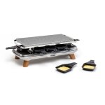 Tefal raclette pierrade gourmet 1350 w 8 coupelles maxi profondes pr620d12