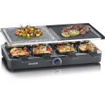 Appareil  raclette severin - rg2376 - jusqu 8 personnes - pierre de cuisson naturelle et plaque rversible ...