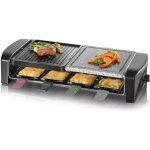 Appareil  raclette severin - rg9645 - jusqu 8 personnes - plaques de cuisson combines - 1400w