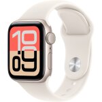 Apple watch se 3�gps - 40mm - bo�tier starlight aluminium - bracelet starlight sport band - s / m