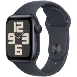Apple watch se gps - 40mm - bo�tier midnight aluminium - bracelet midnight sport band - s / m